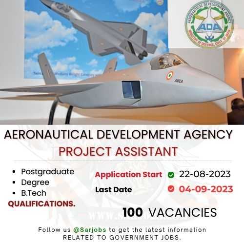 Aeronautical Development Agency Project Assistant 2023 Walk in 2023 Apply Online