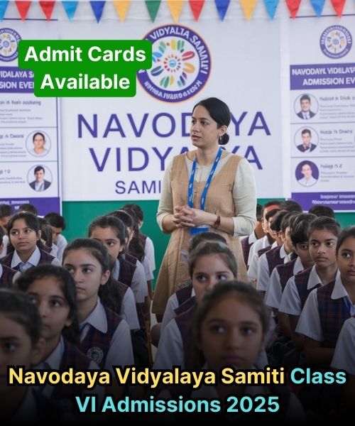 Navodaya Vidyalaya Samiti Class VI Admissions 2025: Download Winter Bound Admit Cards Now