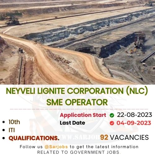 "Neyveli Lignite Corporation India Ltd SME Operator  2023 Apply Online"