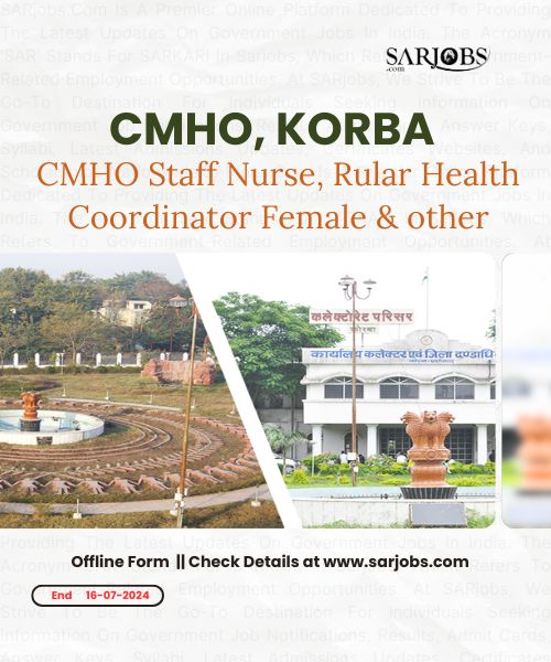 CMHO Staff Nurse, Rular Health Coordinator Female & other Recruitment 2024 Apply Offline